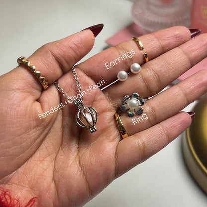 SecretWish Real Pearl Necklace Set